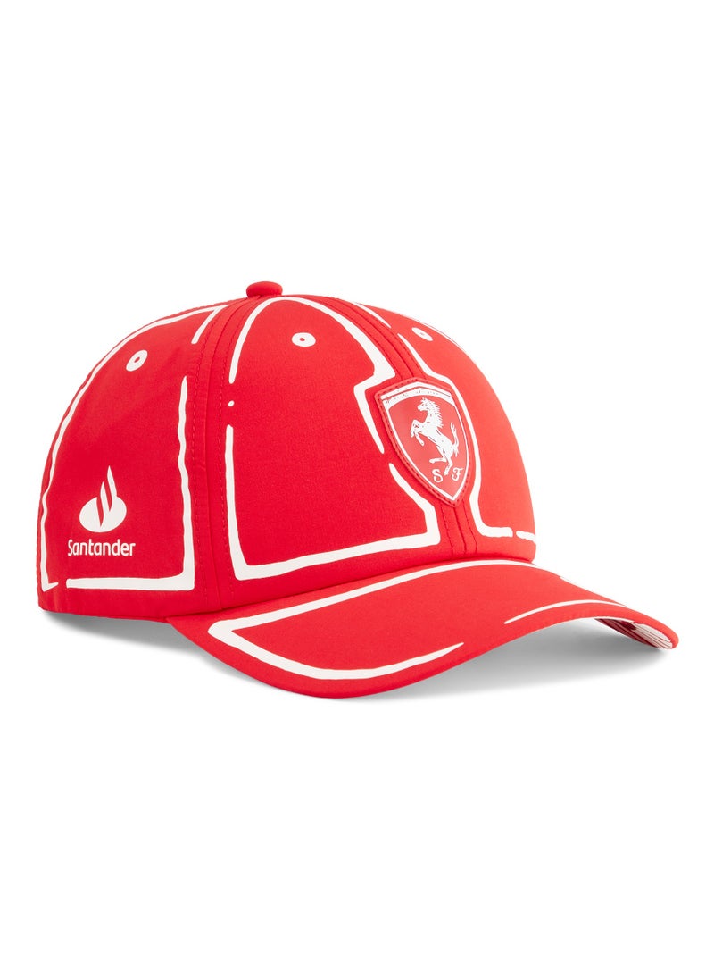 Scuderia Ferrari Carlos Sainz Las Vegas Cap By Artist Joshua Vides