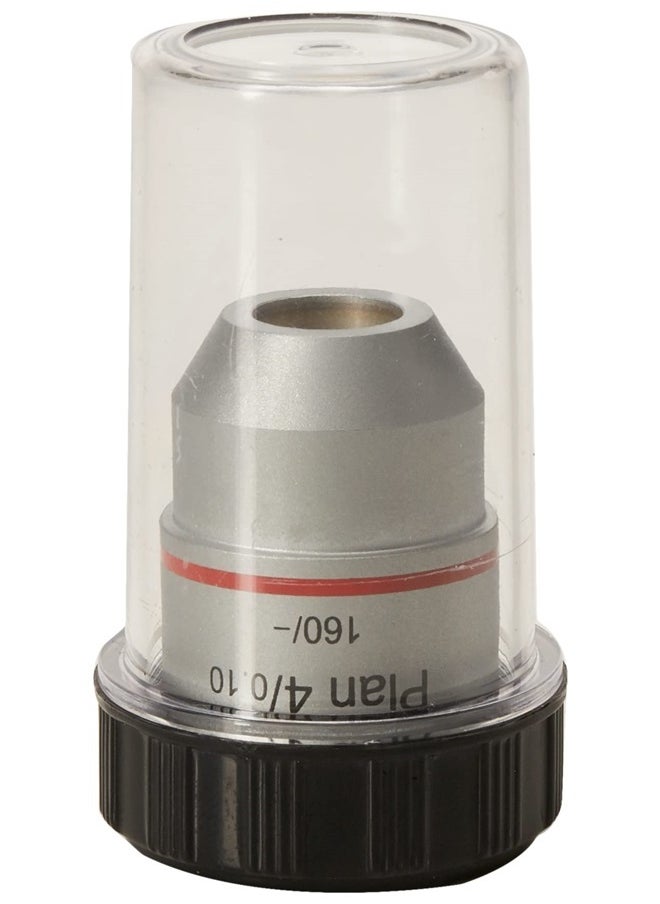 AmScope 4X Plan Achromatic Microscope Objective