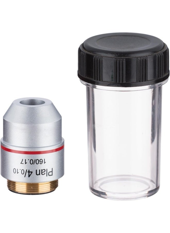 AmScope 4X Plan Achromatic Microscope Objective