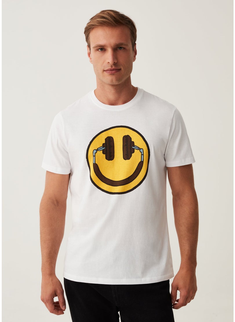 T-Shirt With Smile Print