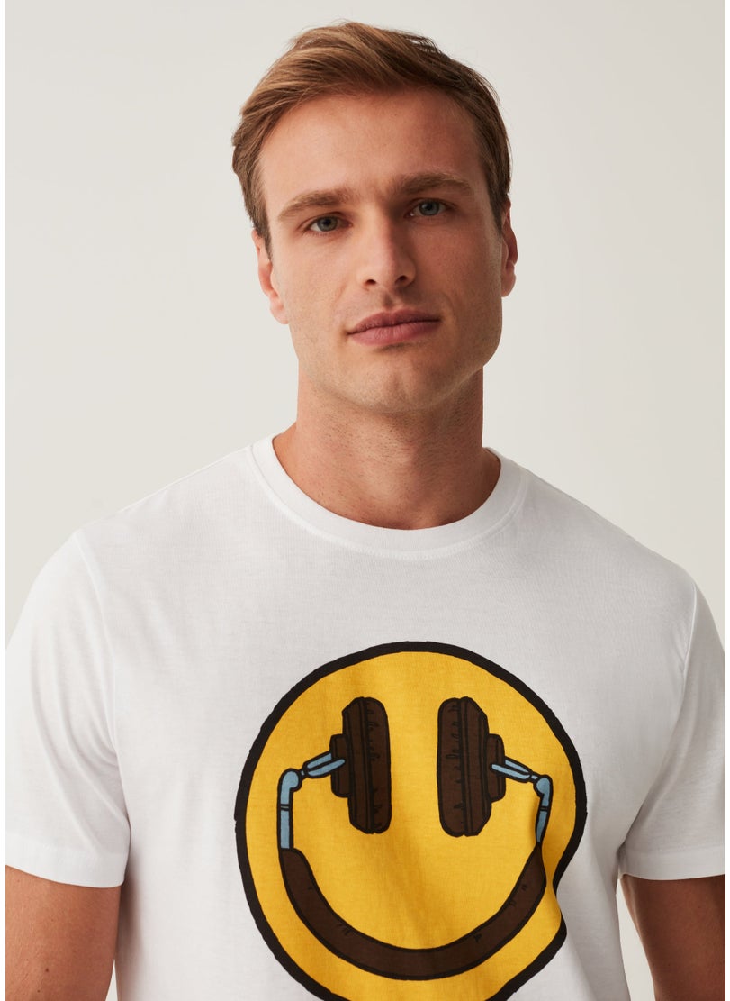 T-Shirt With Smile Print
