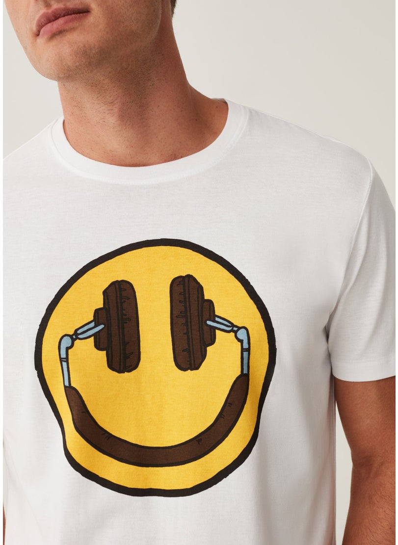 T-Shirt With Smile Print