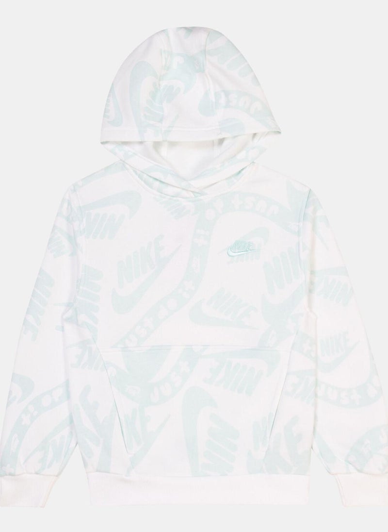 Kids' Club Fleece Printed Pullover Hoodie