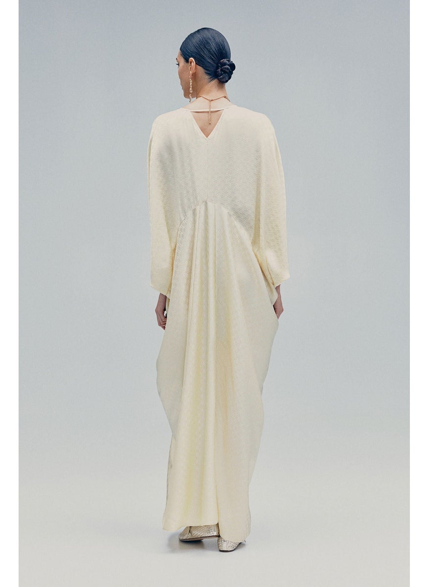 Satin Kaftan Dress