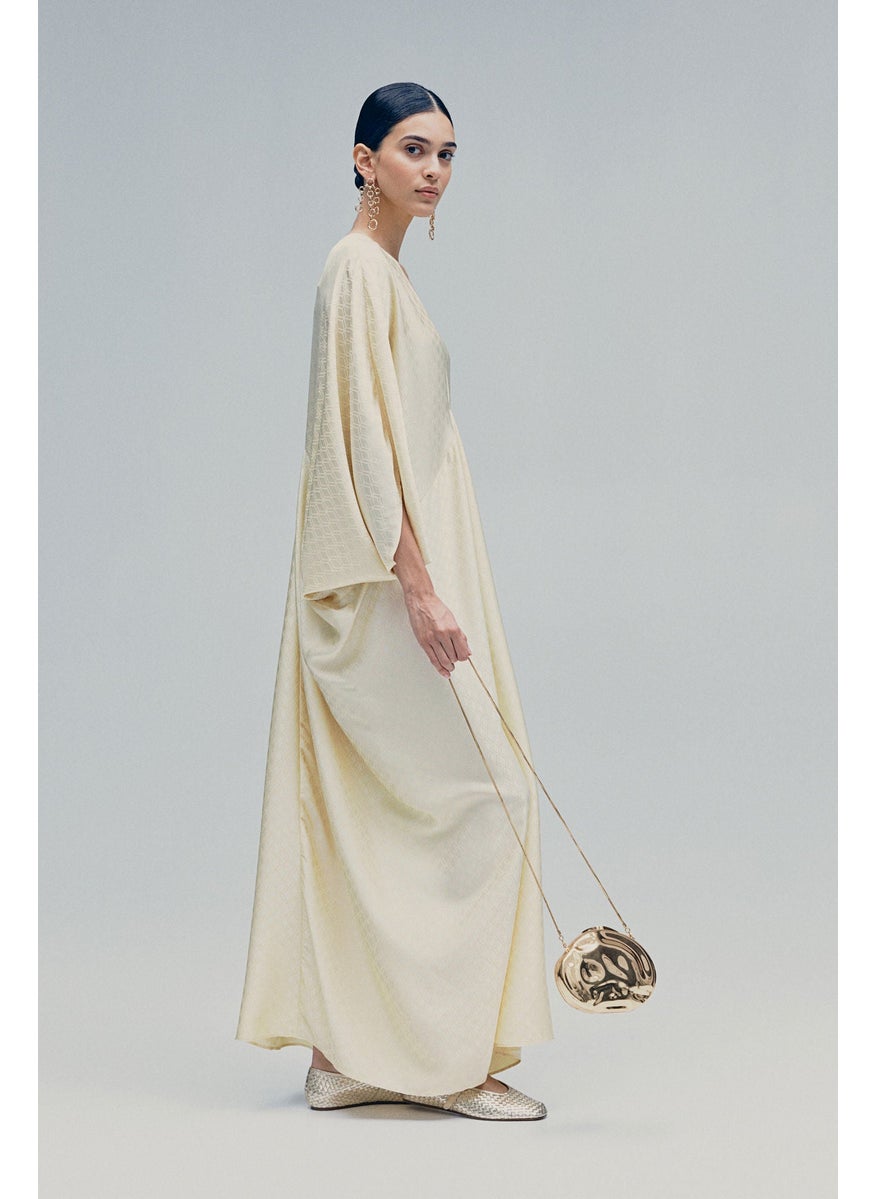 Satin Kaftan Dress