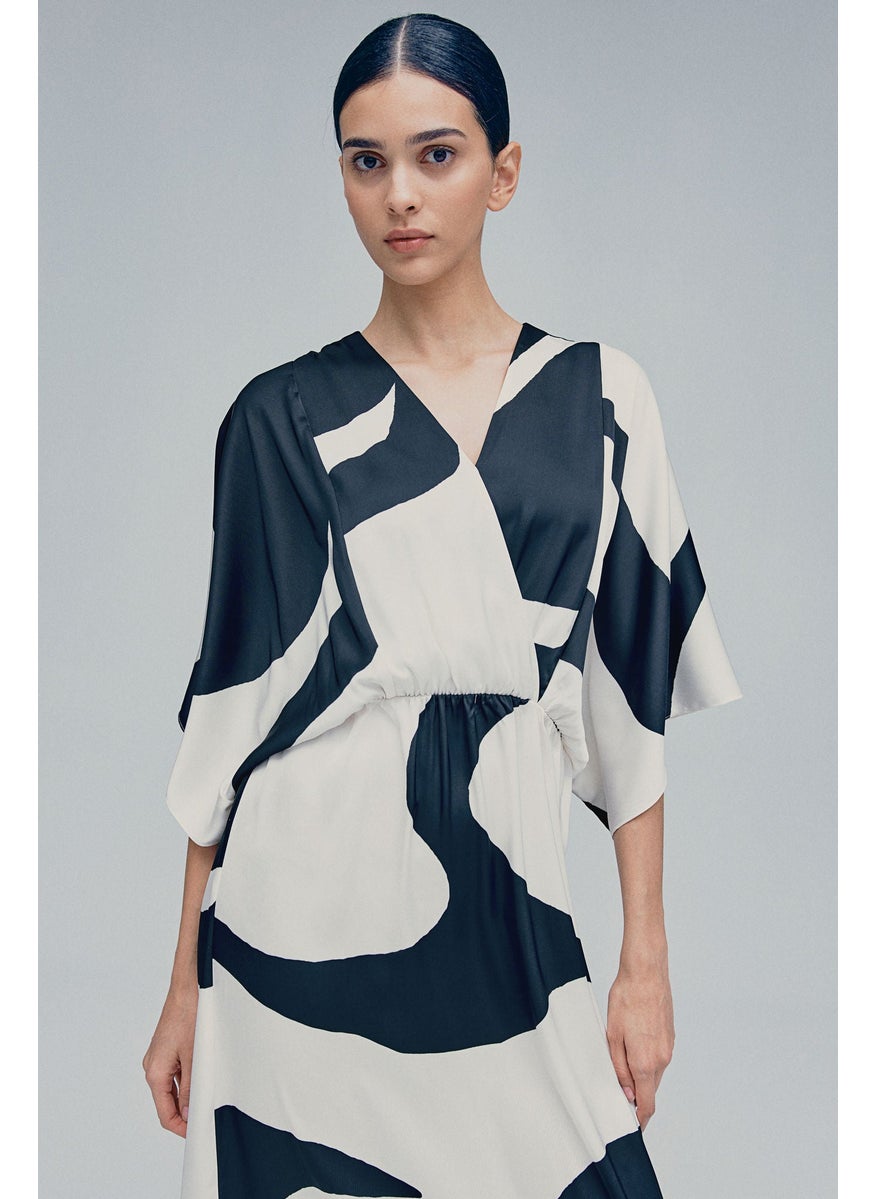 Abstract Print Dress