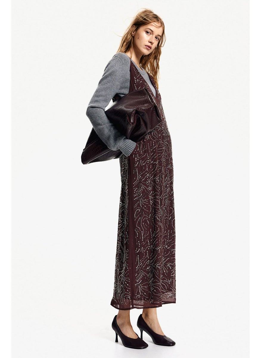 Rhinestone-Embellished Dress