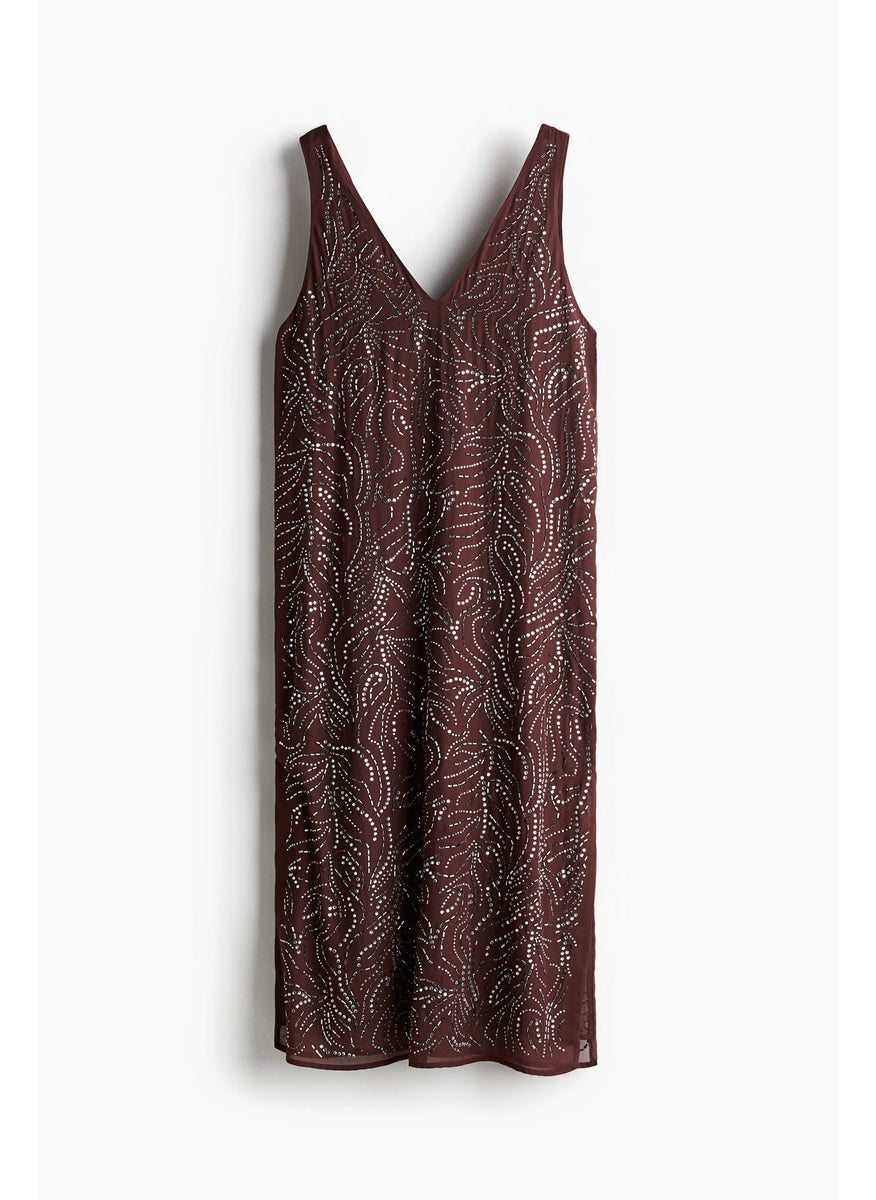 Rhinestone-Embellished Dress