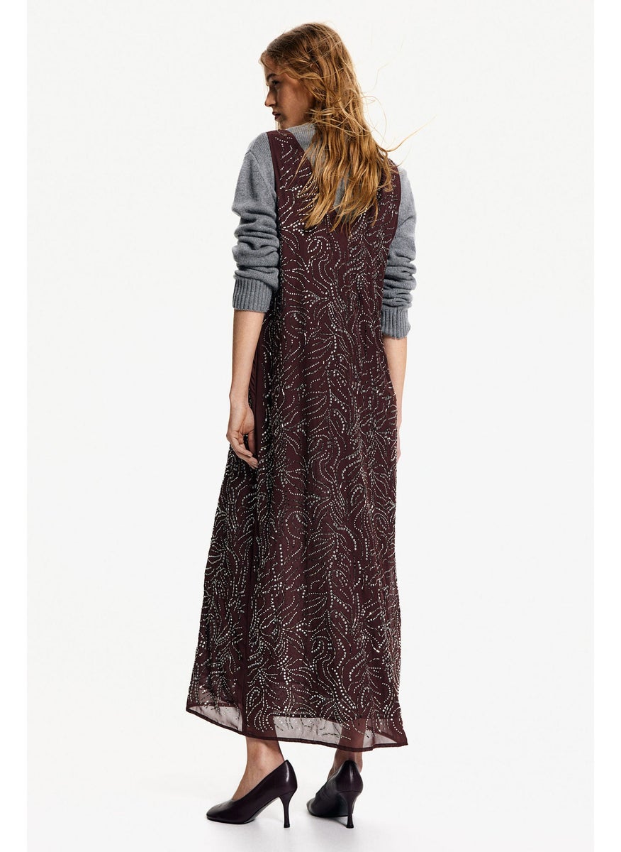 Rhinestone-Embellished Dress