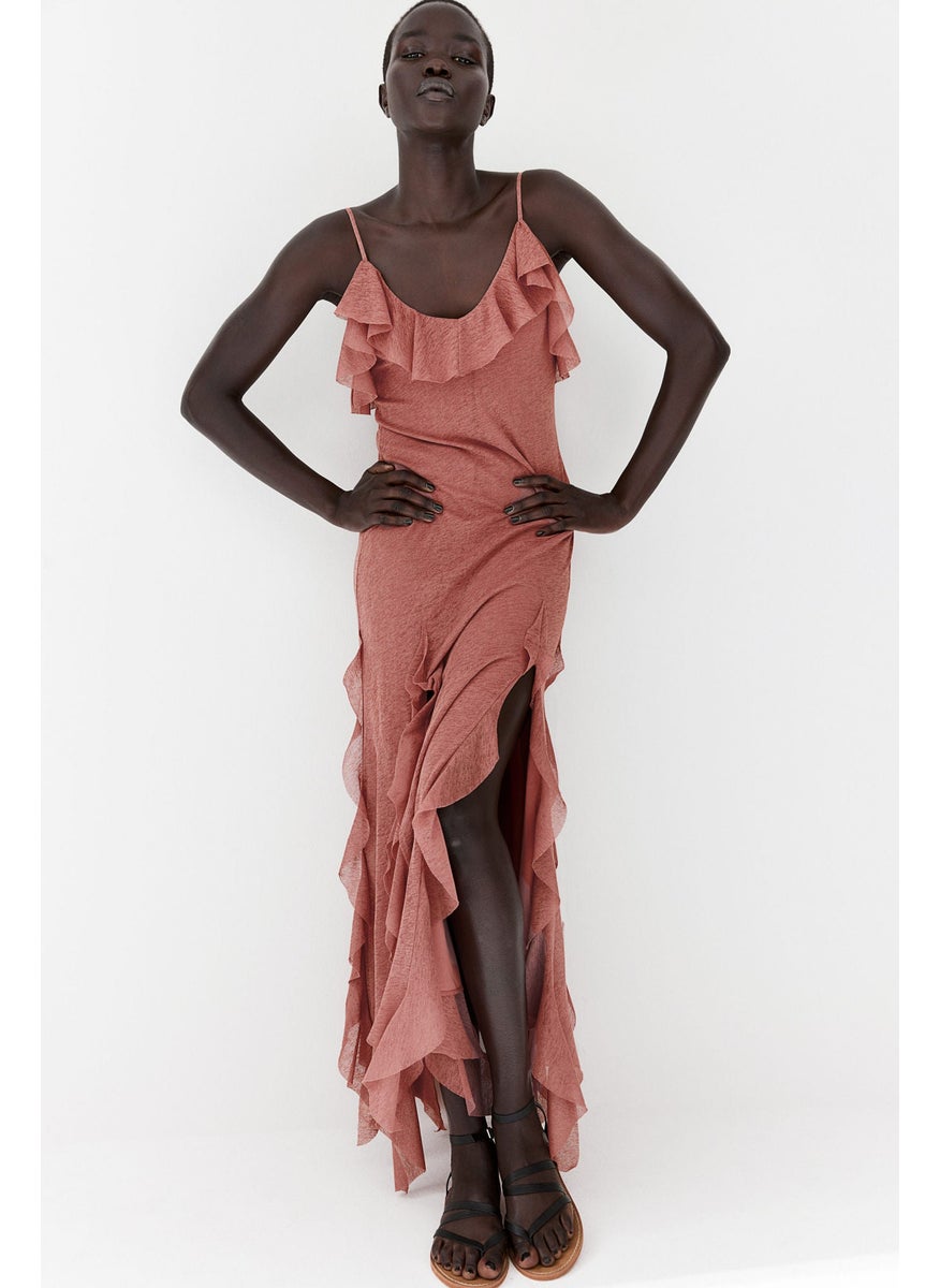 Flounced Maxi Dress