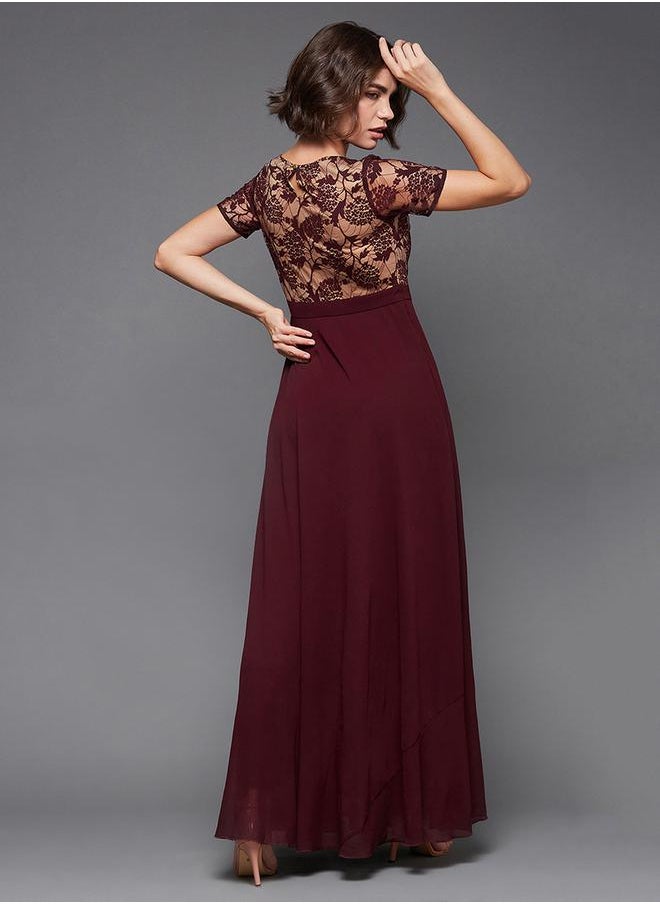 Lace Bodice Maxi Dress