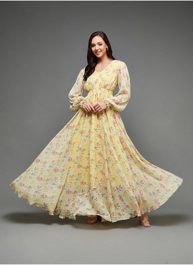 Floral Chiffon Dress