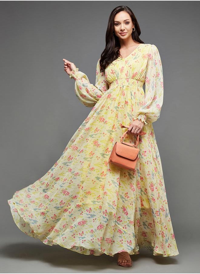 Floral Chiffon Dress