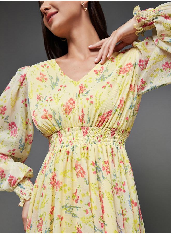 Floral Chiffon Dress
