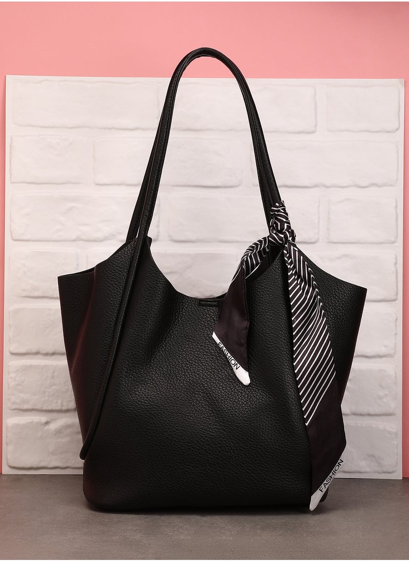 Women's The Metrograph  Tote Bag With Pouch - Onyx Black