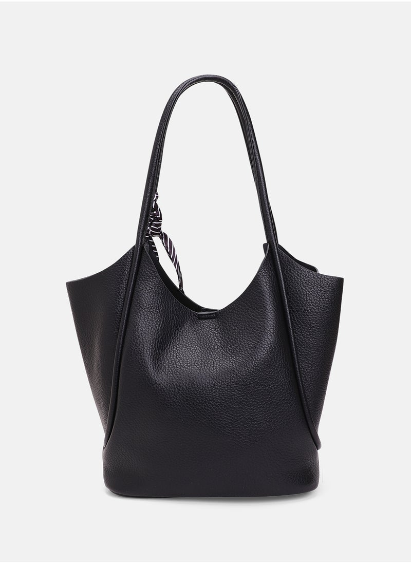 Women's The Metrograph  Tote Bag With Pouch - Onyx Black
