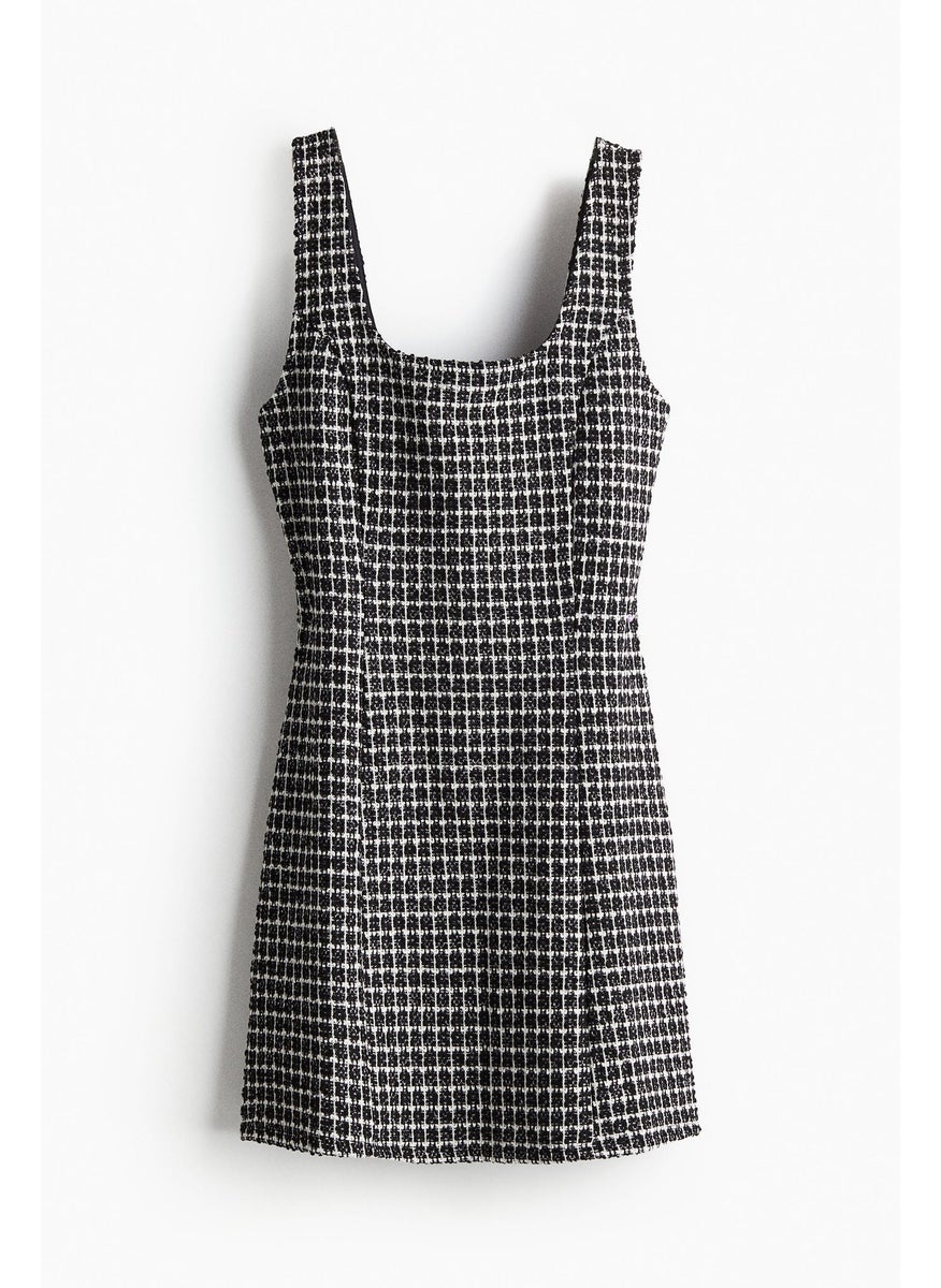 Textured Jersey Mini Dress