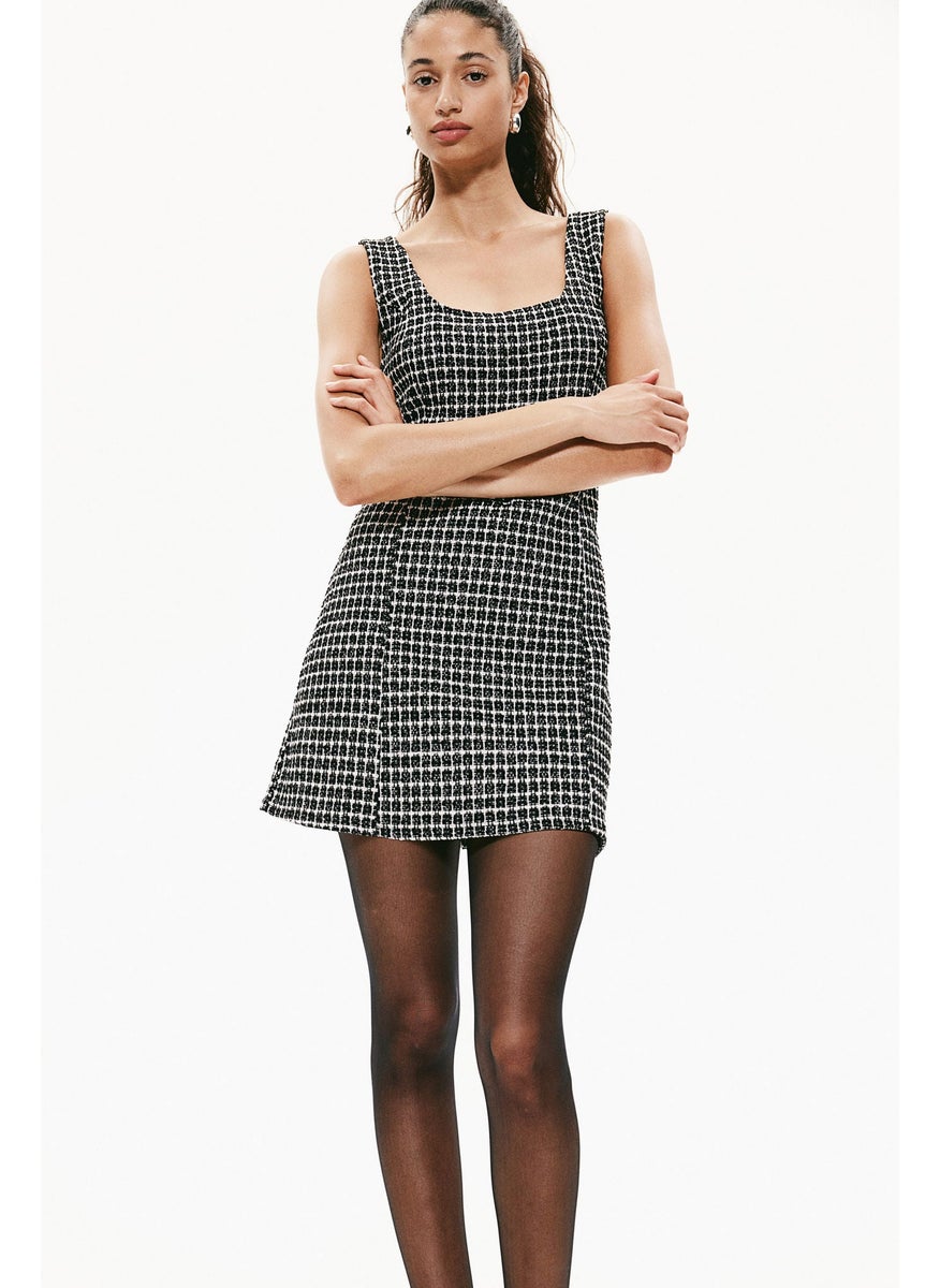 Textured Jersey Mini Dress