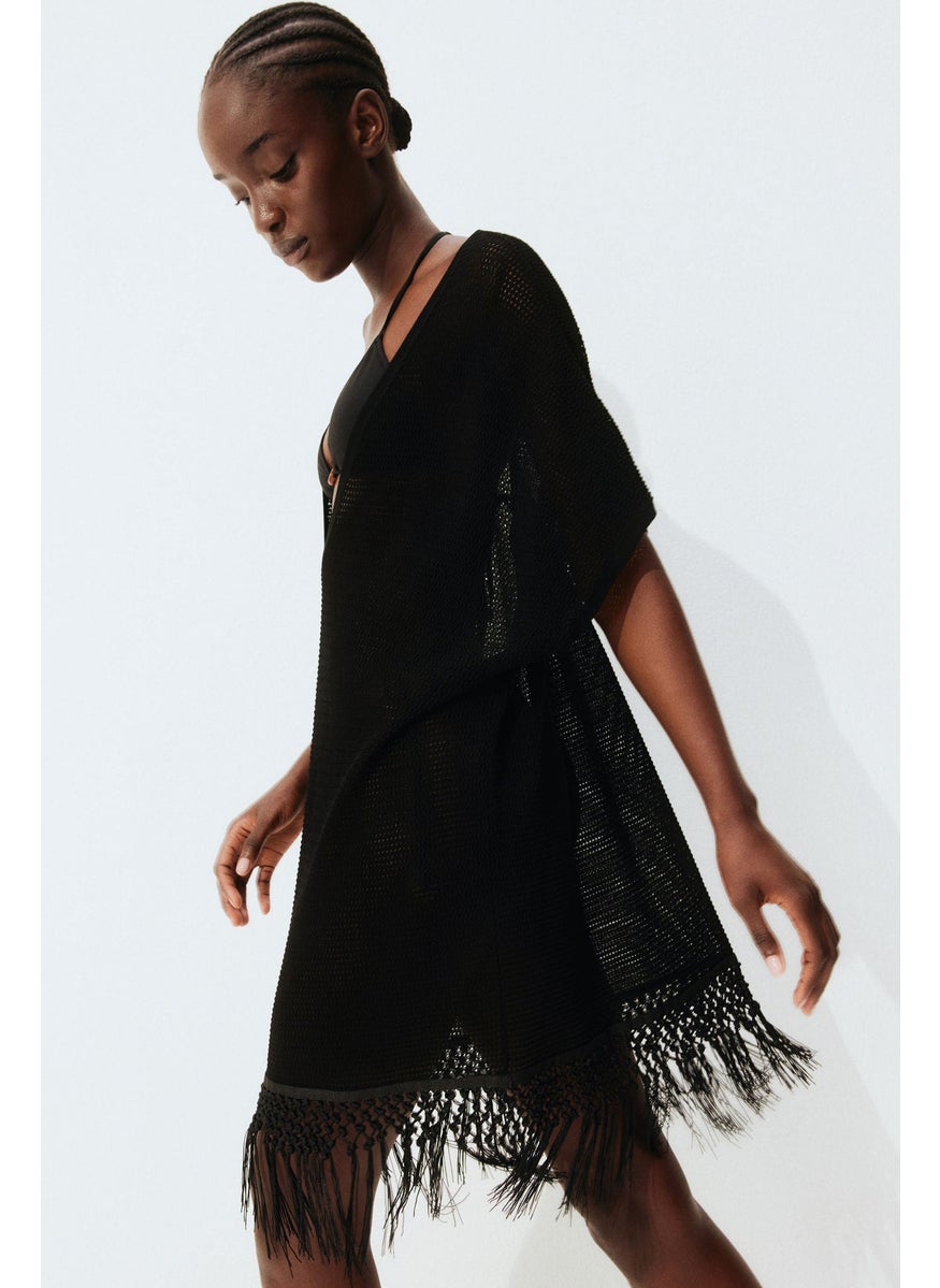Hole-Knit Beach Kaftan