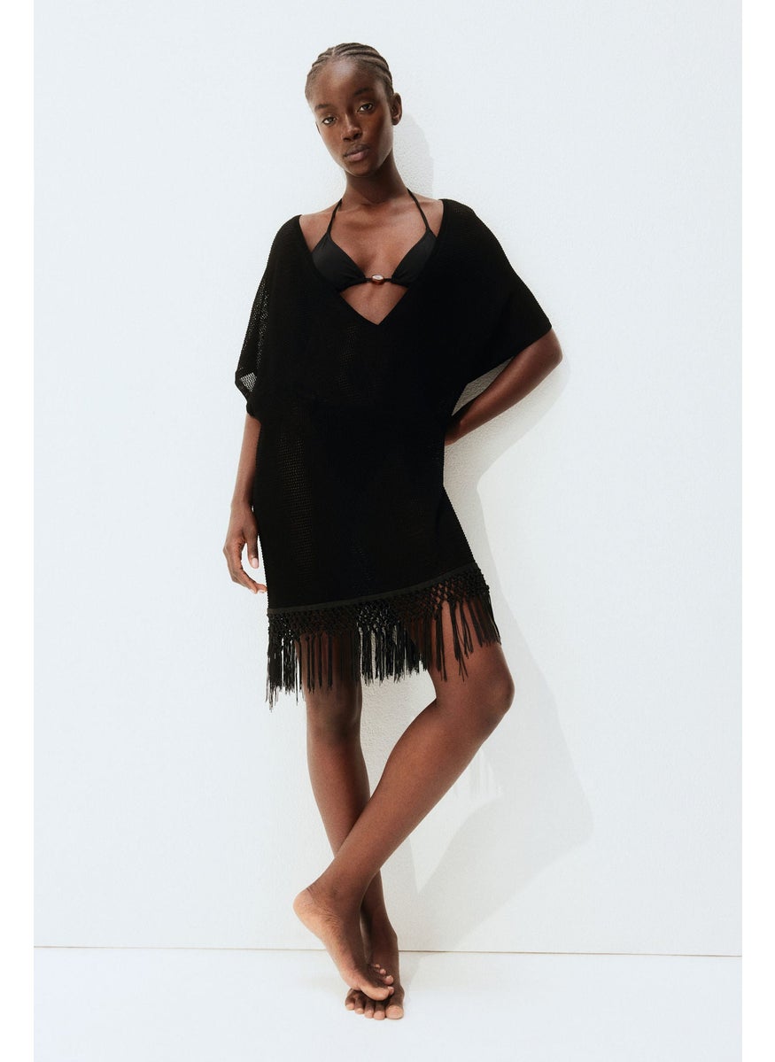 Hole-Knit Beach Kaftan