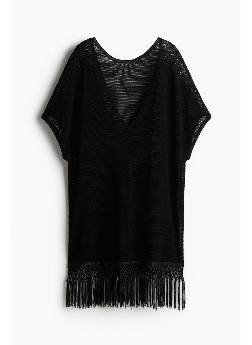 Hole-Knit Beach Kaftan