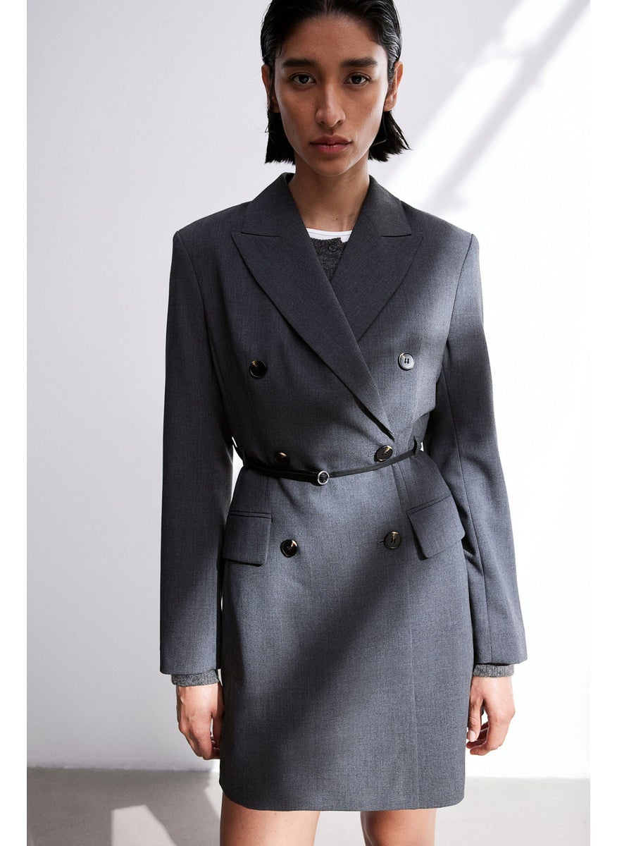 Belted Blazer Dress