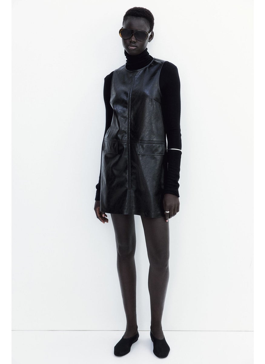 Coated Mini Dress