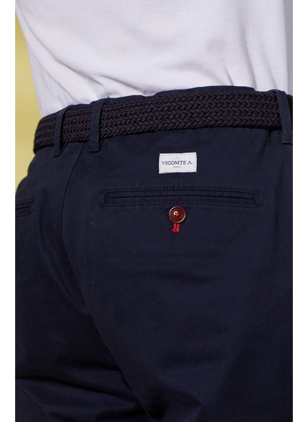 Lorenzo Dark Navy Chino Trousers