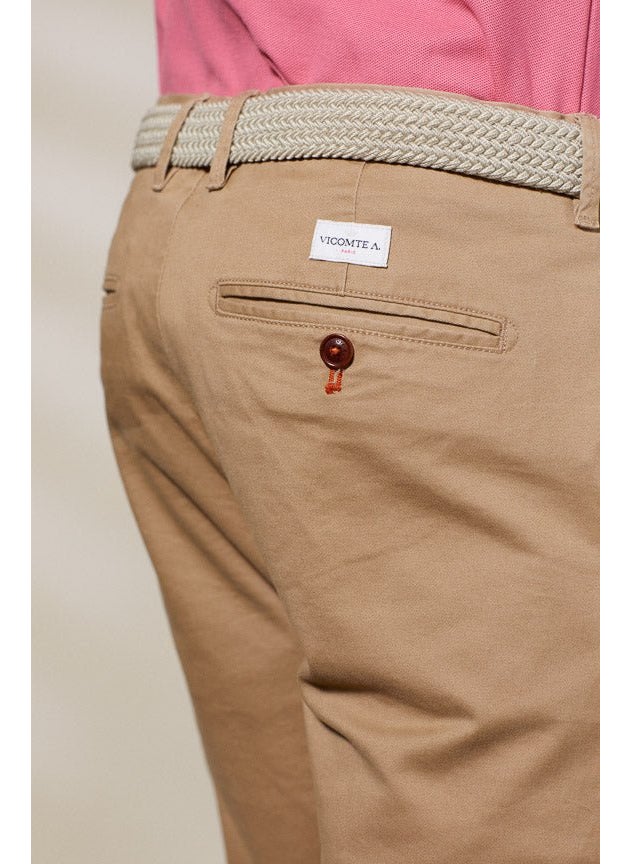 Lorenzo Ecru Chino Trousers