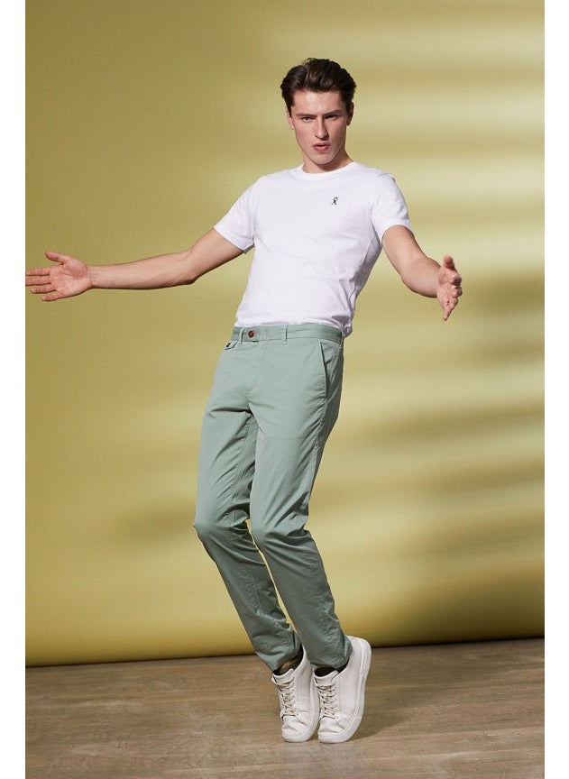 Lancelot Light Green Chino Trousers