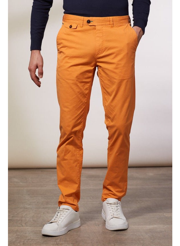 Lancelot Tangerine Chino Trousers
