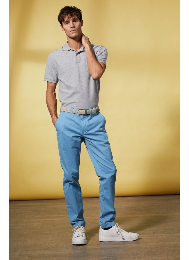 Lorenzo Light Blue Chino Trousers