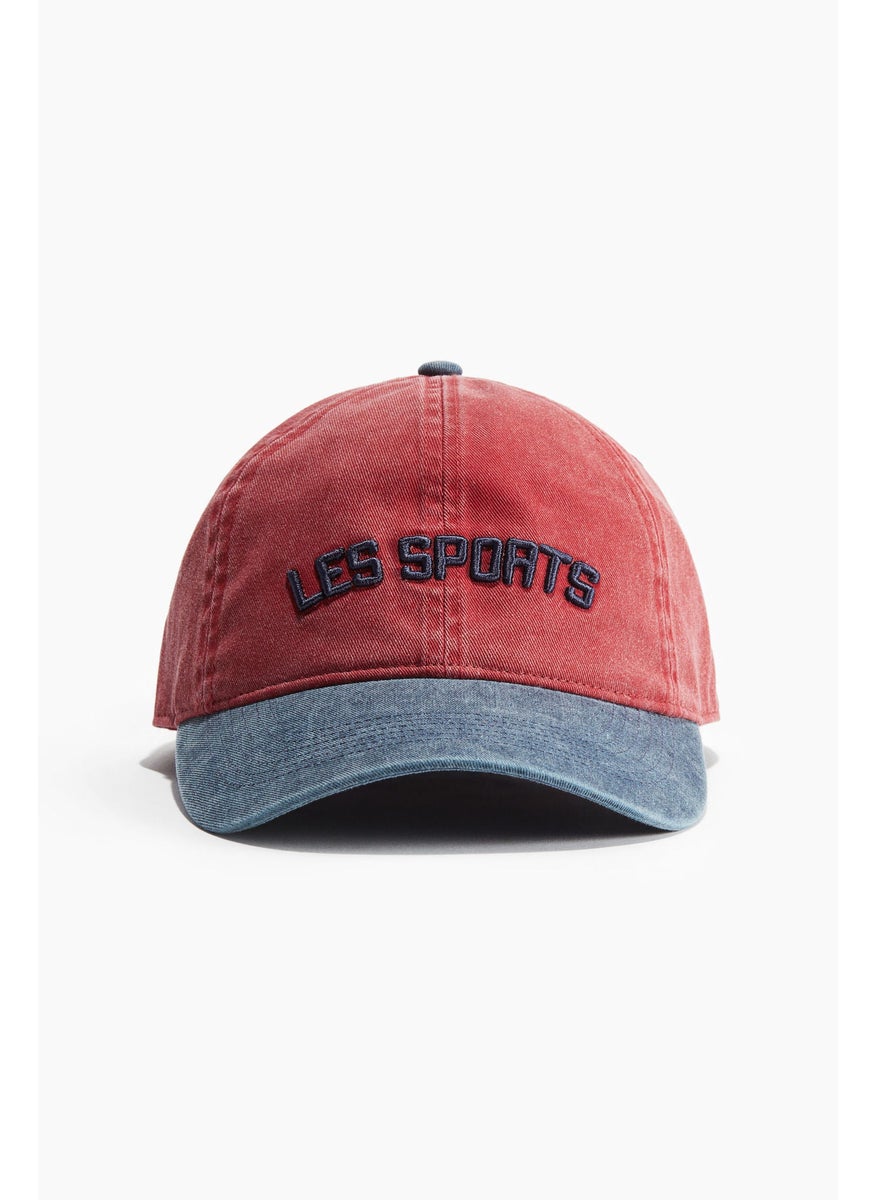 Motif-Detail Cotton Cap