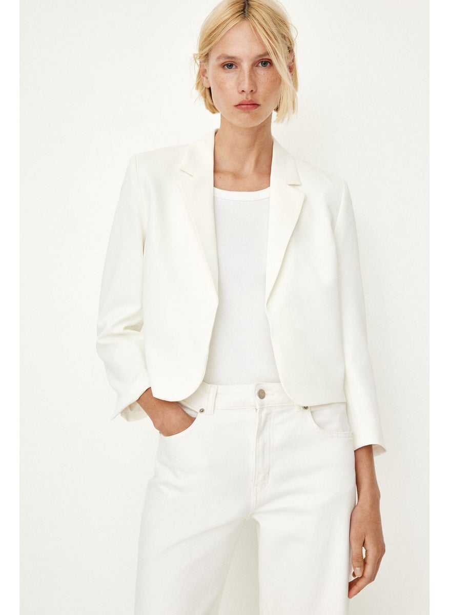Slit-Cuff Blazer