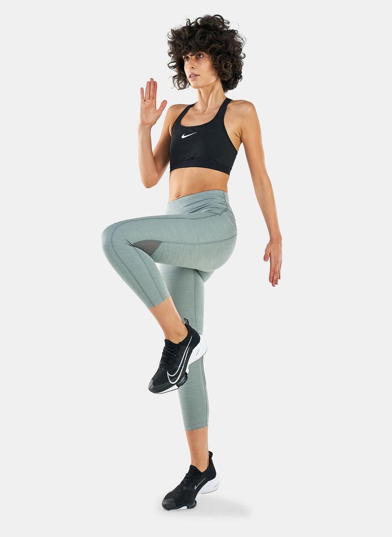 Women's Fast Mid-Rise Crop Running Leggings
