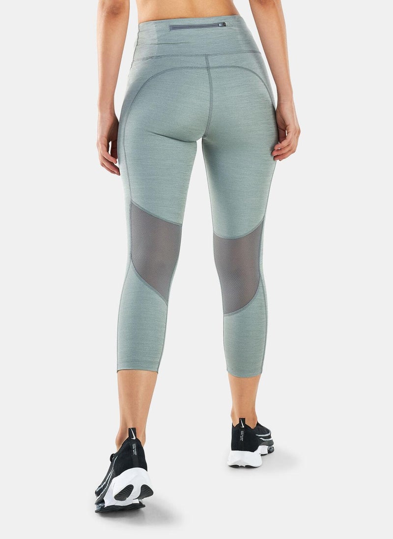 Women's Fast Mid-Rise Crop Running Leggings