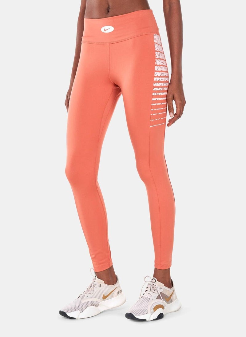 Women's One Dri-FIT MR IC Colourblocked Leggings