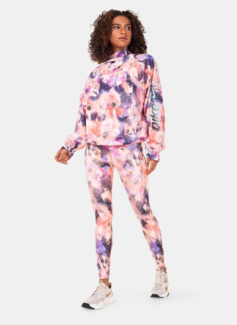 Women's Air Dri-FIT Mid-Rise 7/8 Printed Running Leggings
