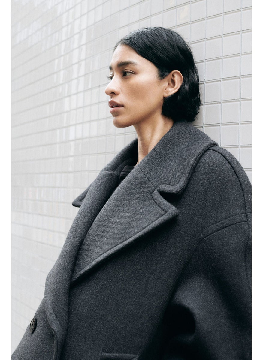 Wool-Blend Coat