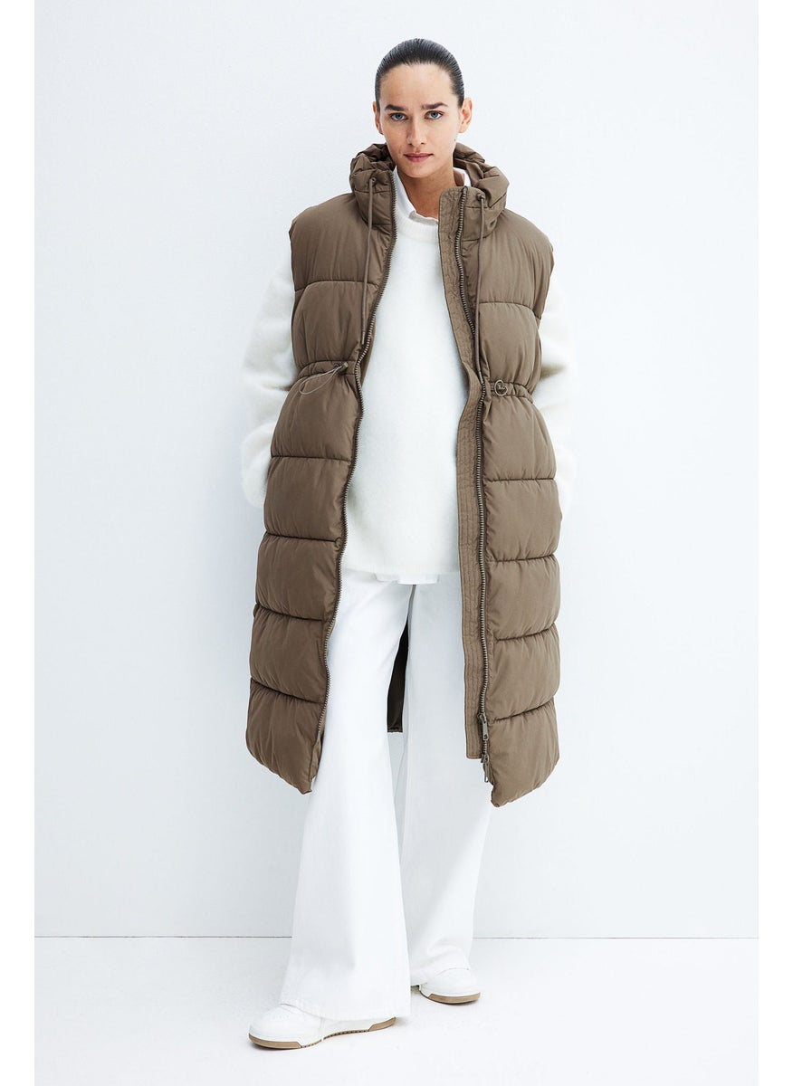 Mama Hooded Puffer Gilet