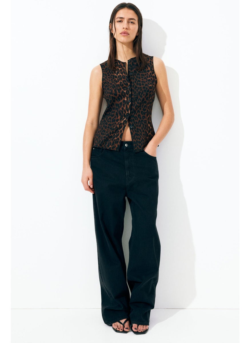Textured Jersey Waistcoat