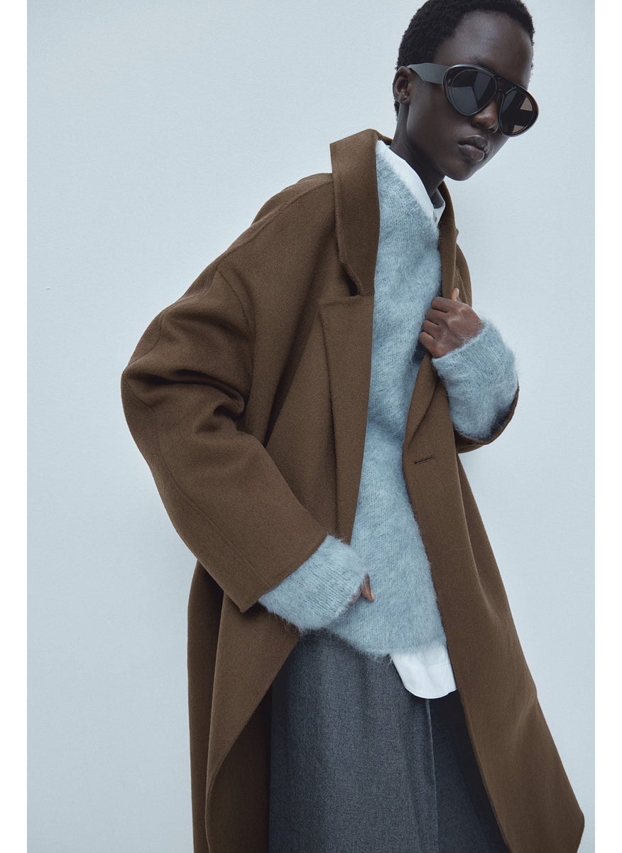 Wool-Blend Coat