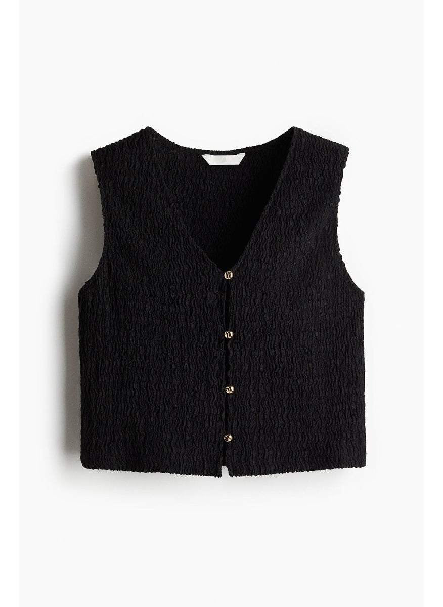 Textured Jersey Waistcoat