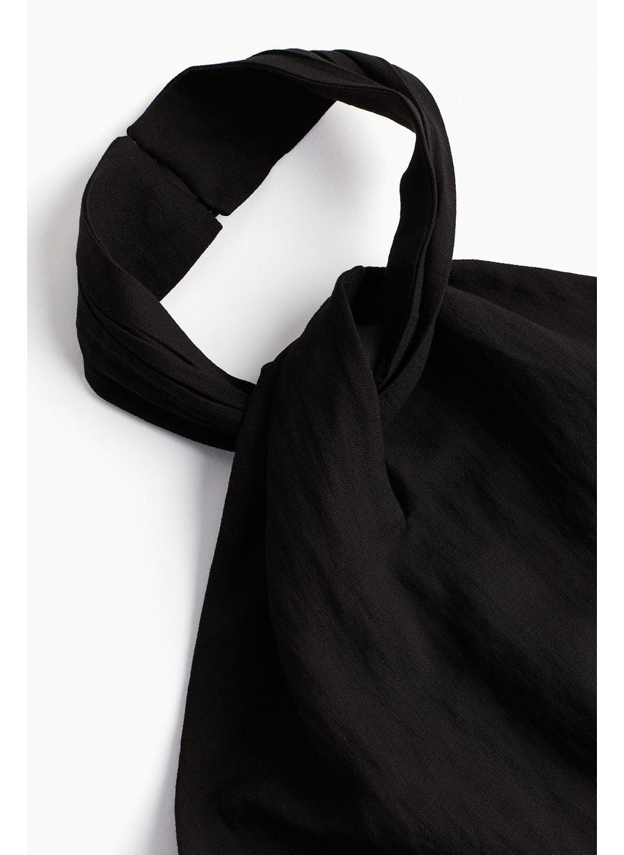 Knot-Detail Halterneck Jumpsuit