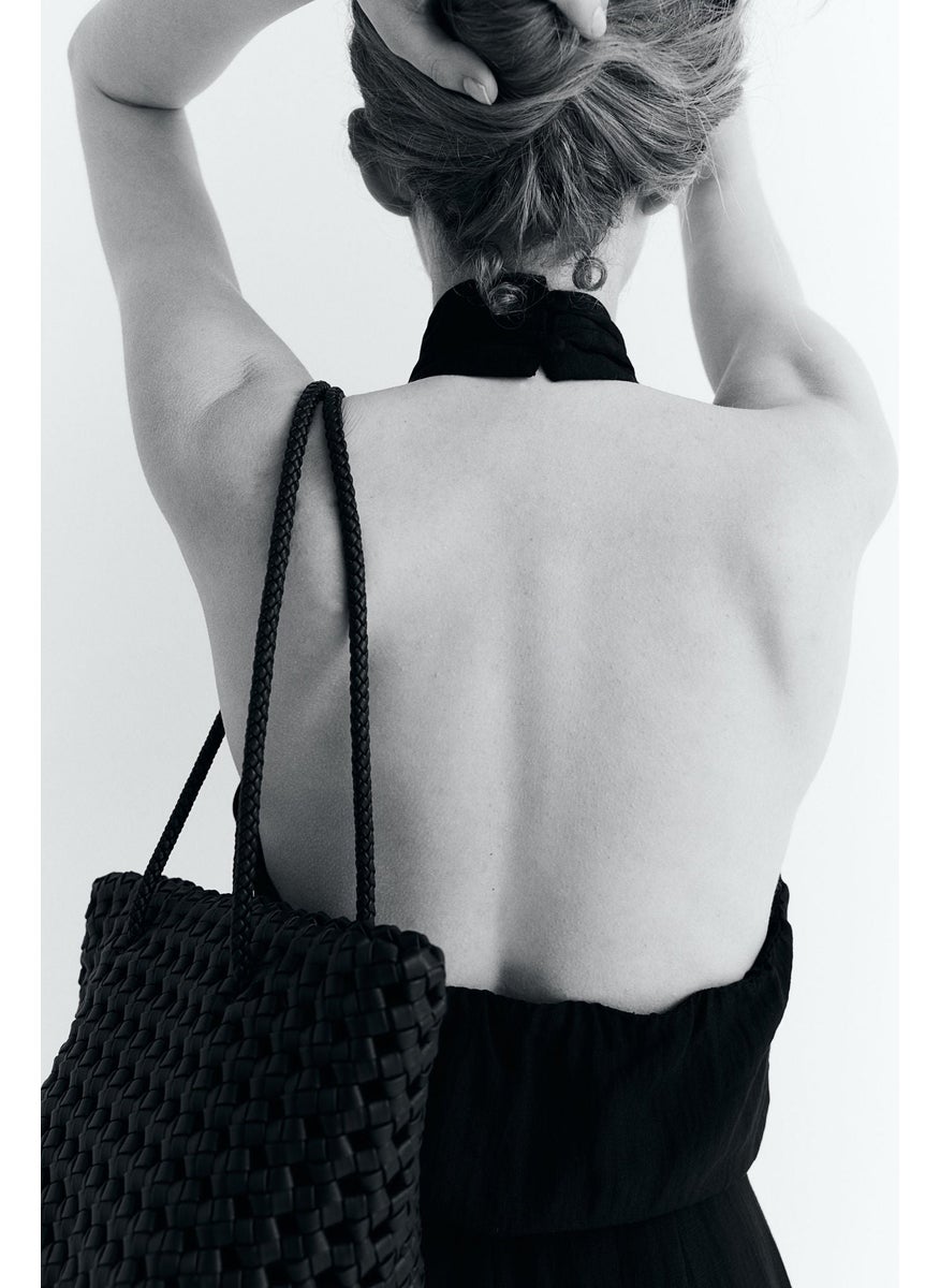 Knot-Detail Halterneck Jumpsuit