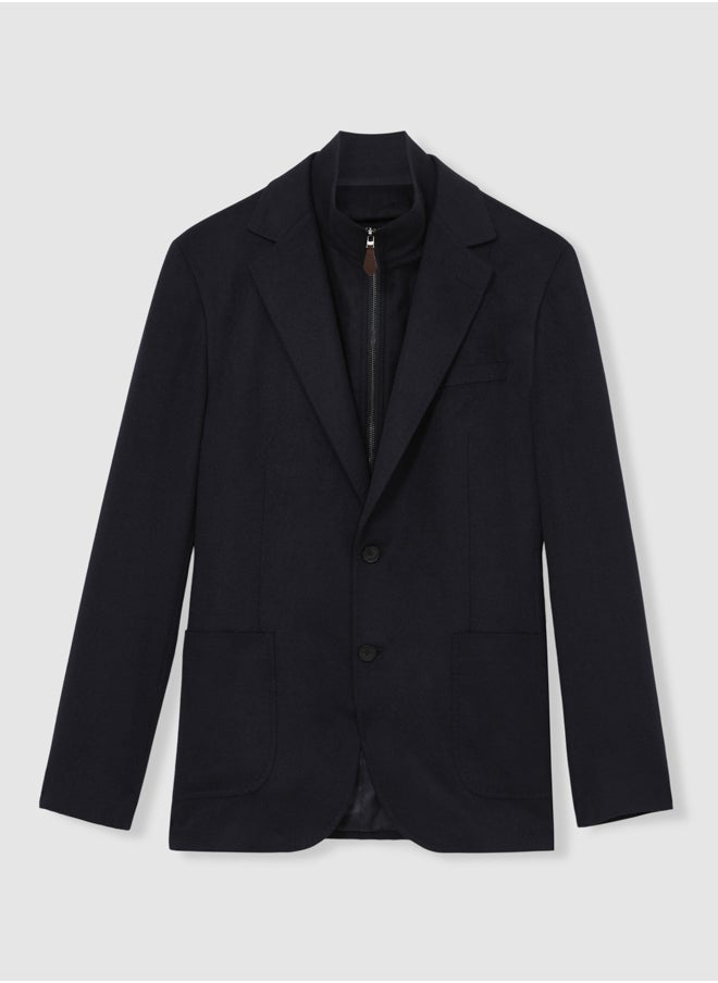 Sb 2B Notch Gilet Insert Blazer