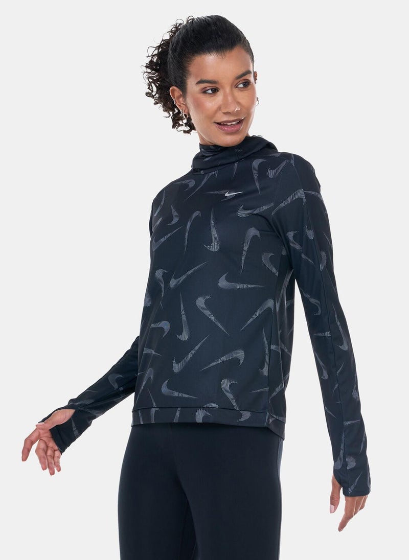 Women's Swoosh Printed Running Hoodie