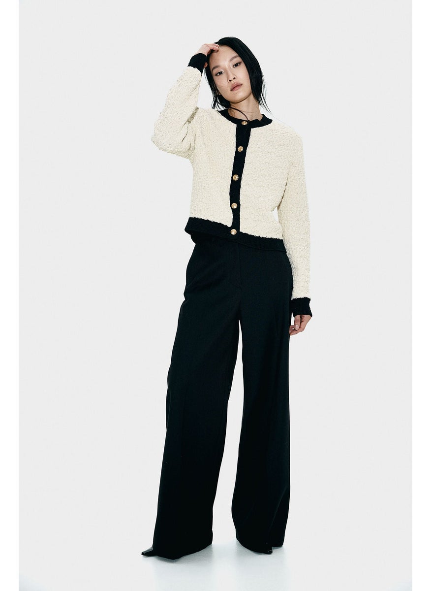Textured-Knit Cardigan