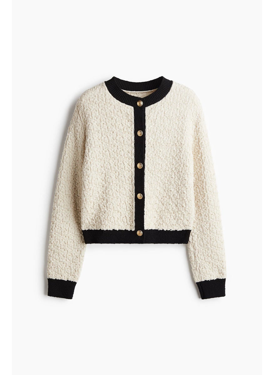 Textured-Knit Cardigan