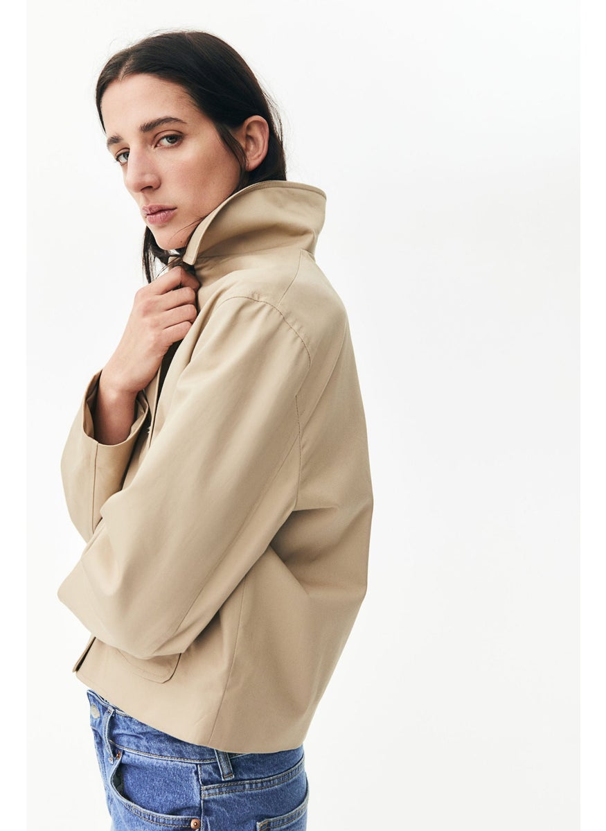 Collared Twill Jacket
